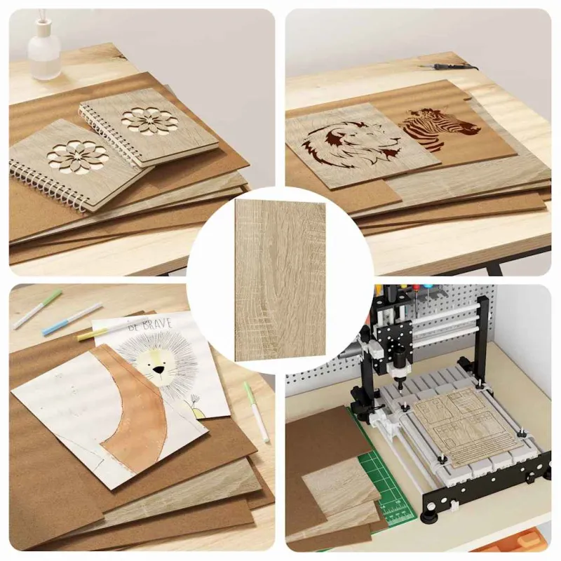 Dekoratyvinės Panelės 12 pcs Sonoma ąžuolas 30 x 42 x 0.27 cm