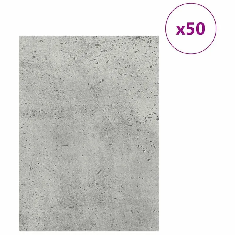 Dekoratyvinės Panelės 50 pcs Betono pilka 30 x 42 x 0.27 cm