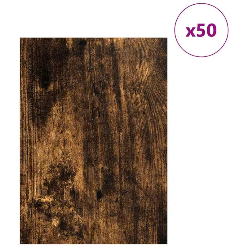 Dekoratyvinės Panelės 50 pcs Rūkyta ąžuolas 30 x 42 x 0.27 cm