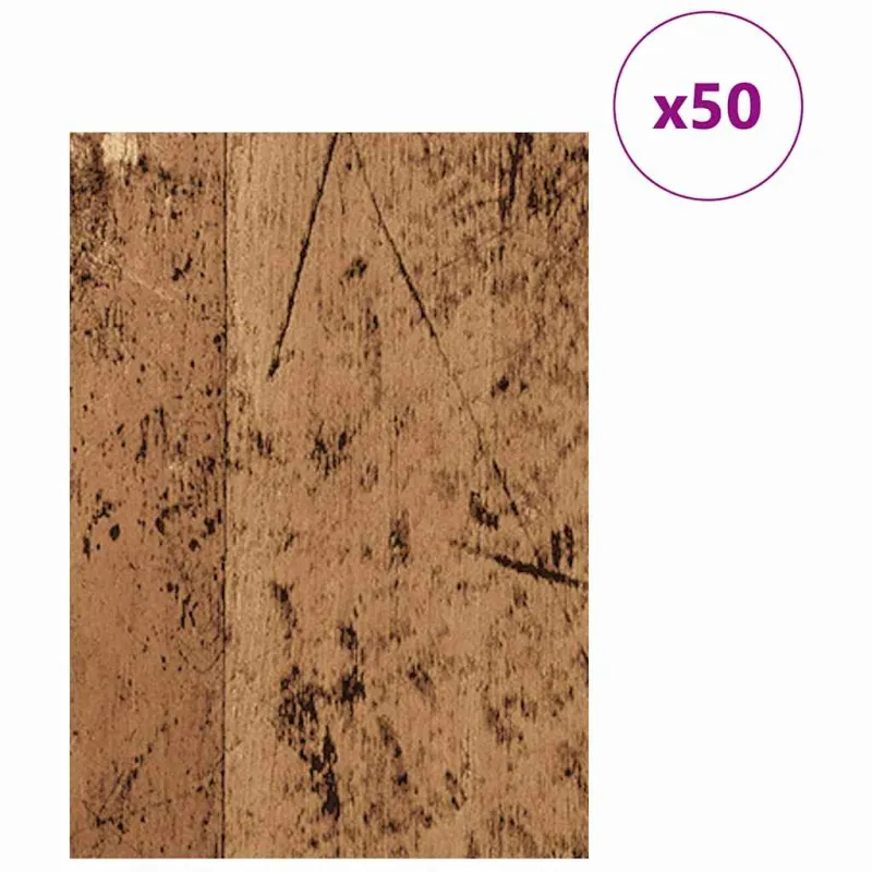 Dekoratyvinės Panelės 50 pcs Senas medis 30 x 42 x 0.27 cm