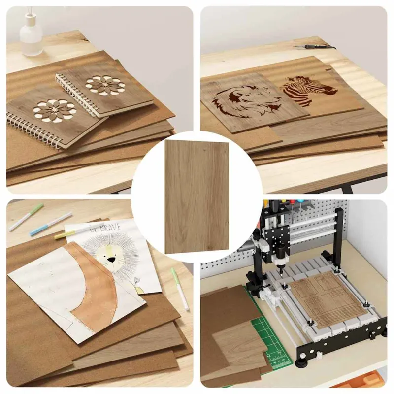 Dekoratyvinės Panelės 50 pcs Amatininkų ąžuolas