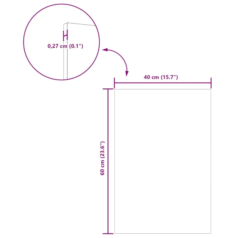 Dekoratyvinės Panelės 12 pcs Juodas ąžuolas 40 x 60 x 0.27 cm
