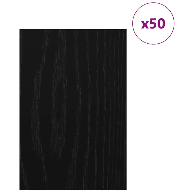 Dekoratyvinės Panelės 50 pcs Juodas ąžuolas 40 x 60 x 0.27 cm