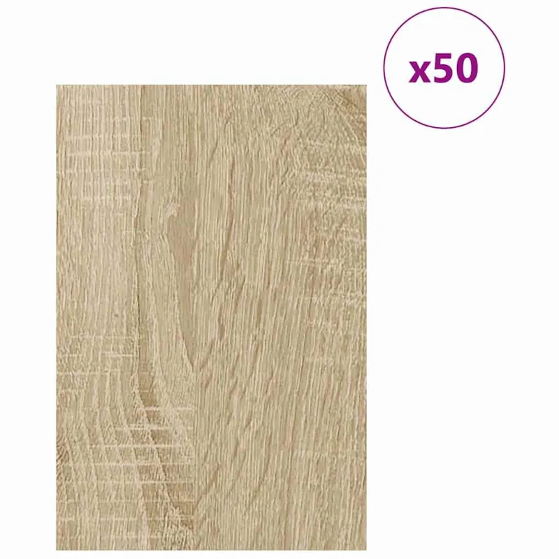 Dekoratyvinės Panelės 50 pcs Sonoma ąžuolas 40 x 60 x 0.27 cm