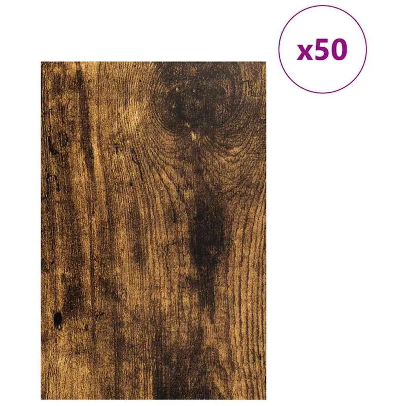 Dekoratyvinės Panelės 50 pcs Rūkyta ąžuolas 40 x 60 x 0.27 cm