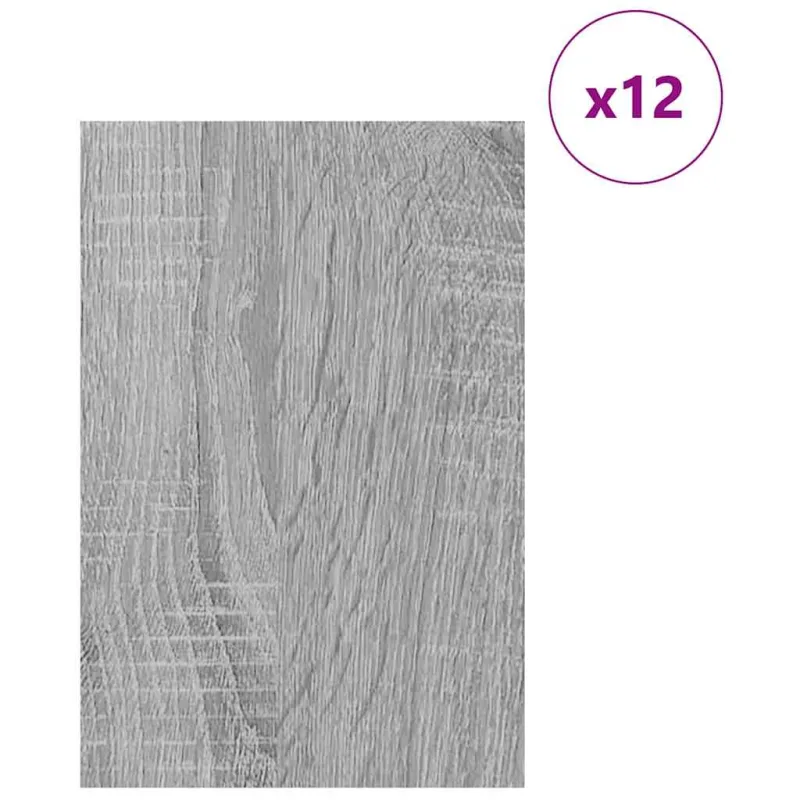 Dekoratyvinės Panelės 12 pcs Pilkas Sonoma 40 x 60 x 0.27 cm