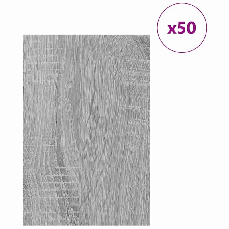 Dekoratyvinės Panelės 50 pcs Pilkas Sonoma 40 x 60 x 0.27 cm