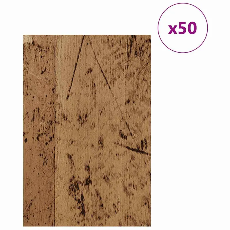 Dekoratyvinės Panelės 50 pcs Senas medis 40 x 60 x 0.27 cm