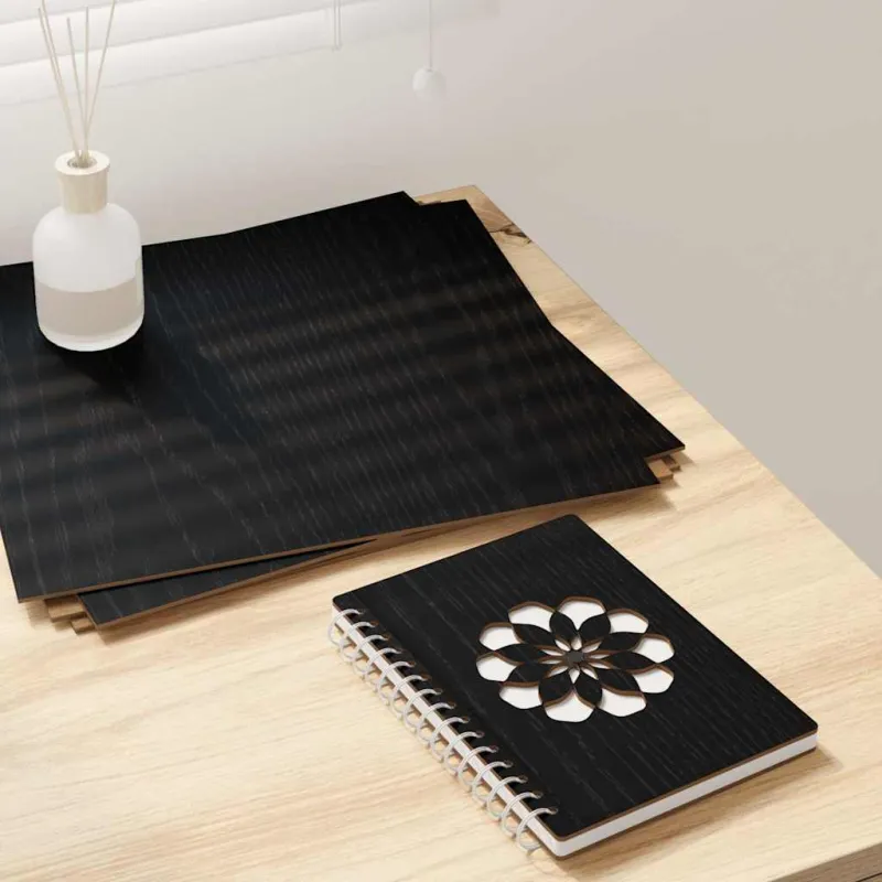 Dekoratyvinės Panelės 12 pcs Juodas ąžuolas 30 x 30 x 0.27 cm