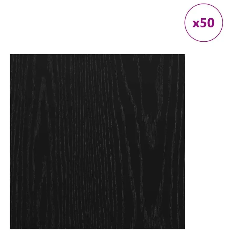 Dekoratyvinės Panelės 50 pcs Juodas ąžuolas 30 x 30 x 0.27 cm