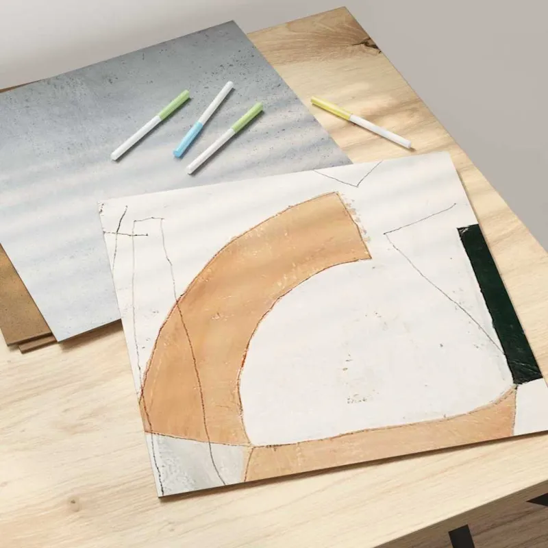 Dekoratyvinės Panelės 50 pcs Betono pilka 30 x 30 x 0.27 cm