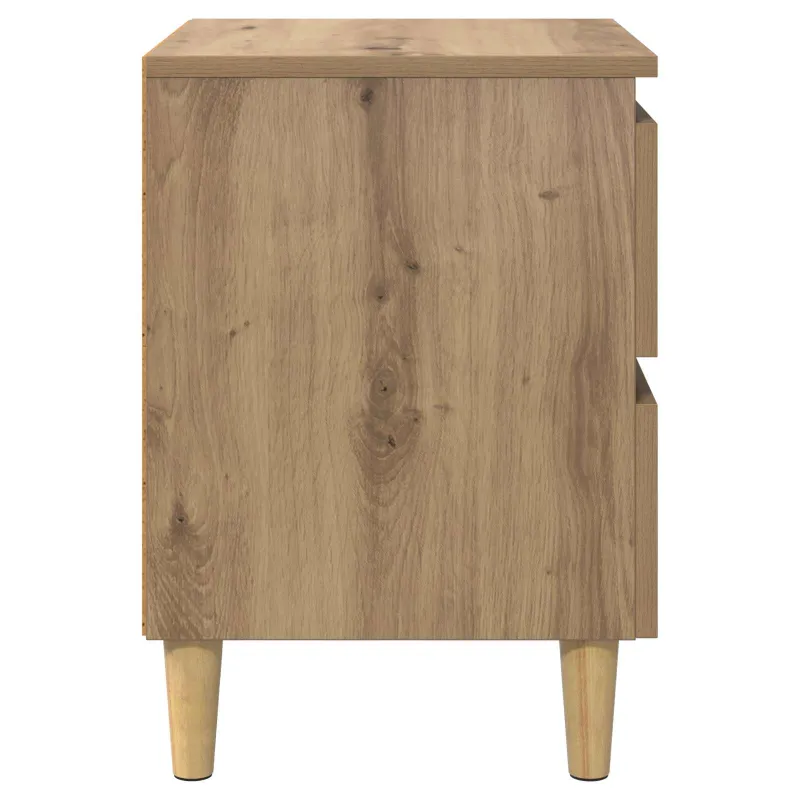 Lova spintelės 2 pcs Amatininkų ąžuolas 40 x 35 x 50 cm