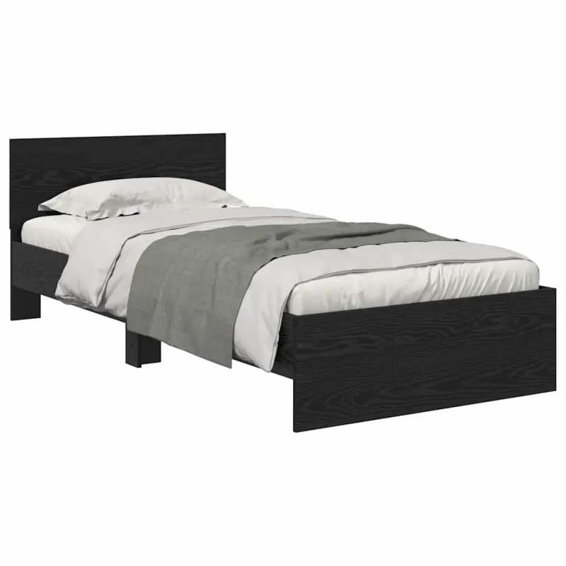 Lovos rėmas Juodas ąžuolas 100 x 200 cm Apdirbta mediena