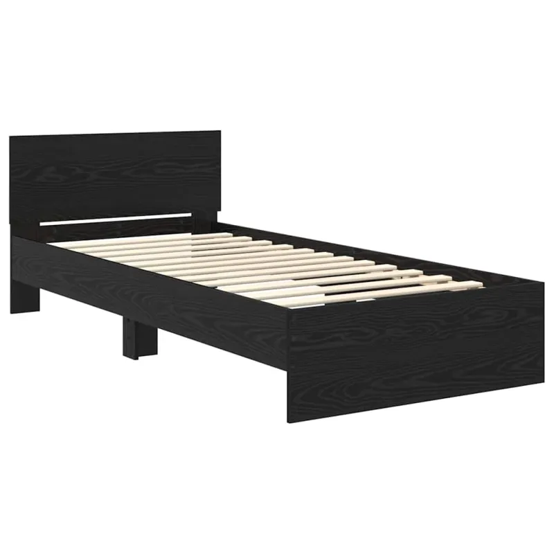 Lovos rėmas Juodas ąžuolas 100 x 200 cm Apdirbta mediena