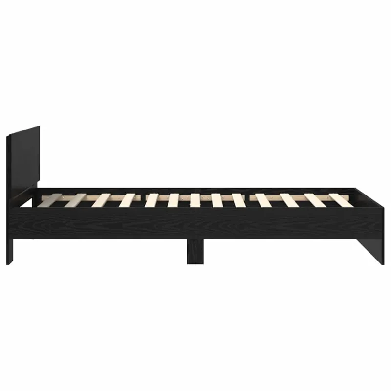 Lovos rėmas Juodas ąžuolas 100 x 200 cm Apdirbta mediena