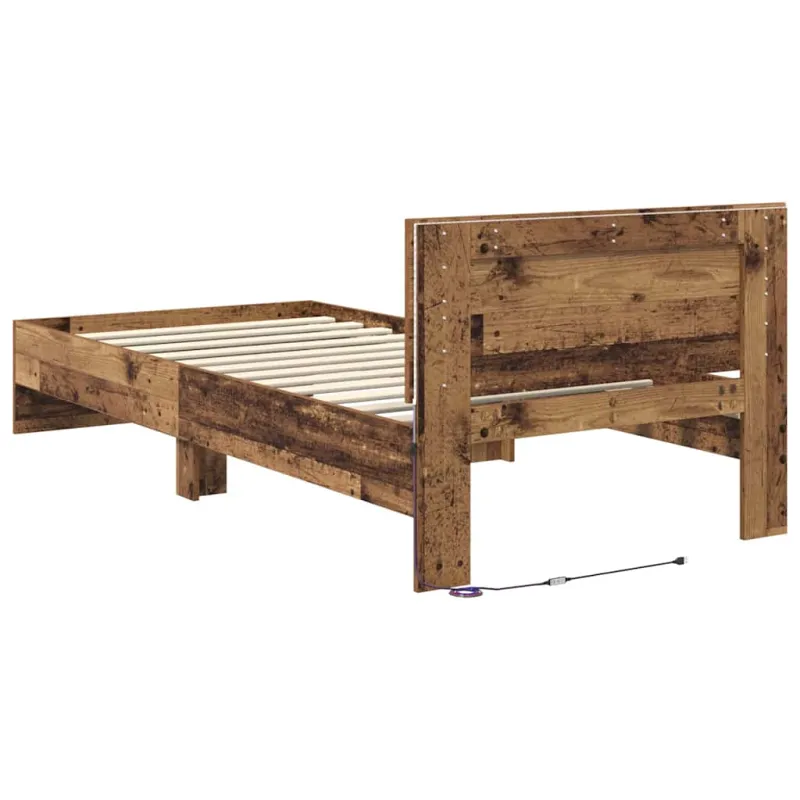 Lovos rėmas Senovinis medis 90 x 190 cm Apdirbta mediena