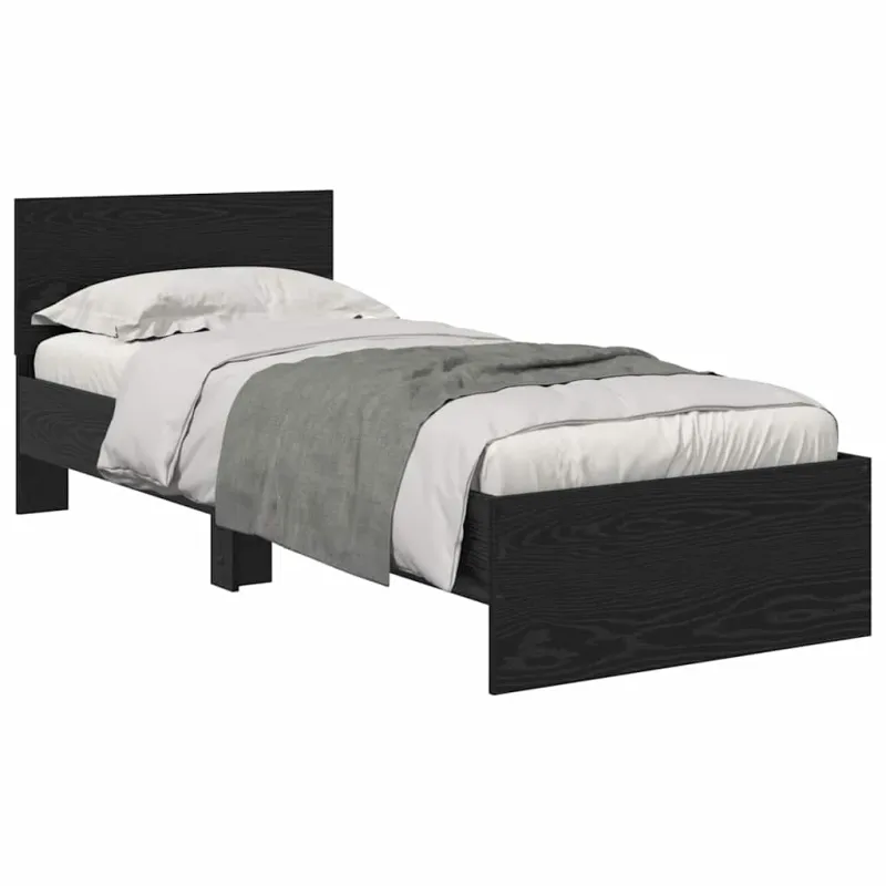 Lovos rėmas Juodas ąžuolas 75 x 190 cm Apdirbta mediena