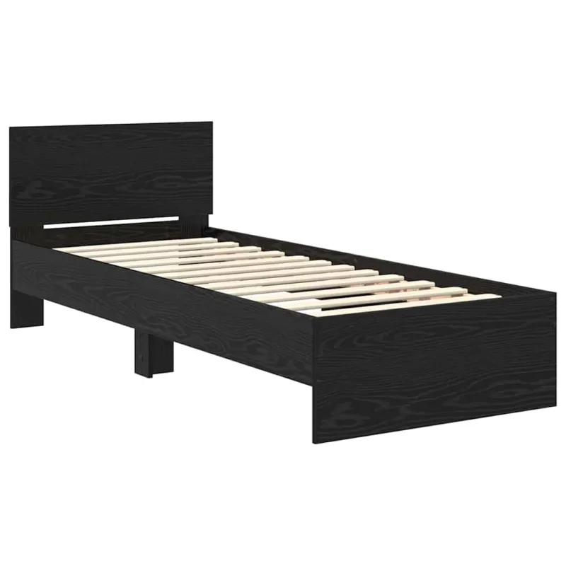 Lovos rėmas Juodas ąžuolas 75 x 190 cm Apdirbta mediena