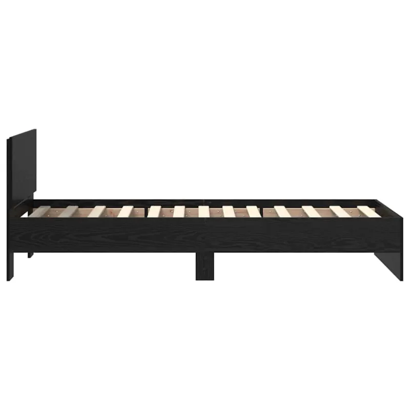 Lovos rėmas Juodas ąžuolas 75 x 190 cm Apdirbta mediena