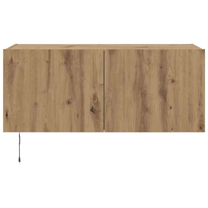 TV sieninė spintelė su LED Amatininkų ąžuolas 100 x 35 x 41 cm