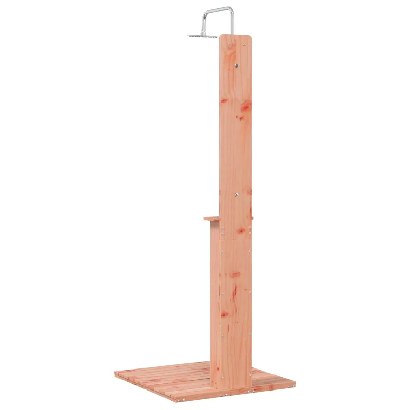 Lauko dušas 206 cm Kietosios maumedžio ir nerūdijančio plieno