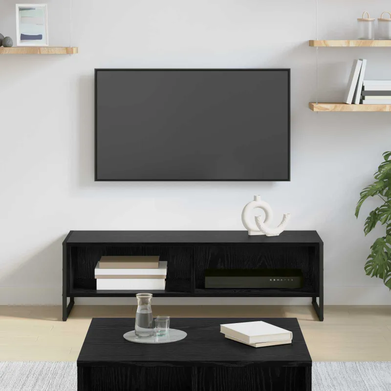 Televizoriaus spintelė 100 x 36.5 x 30.5 cm Juodas ąžuolas