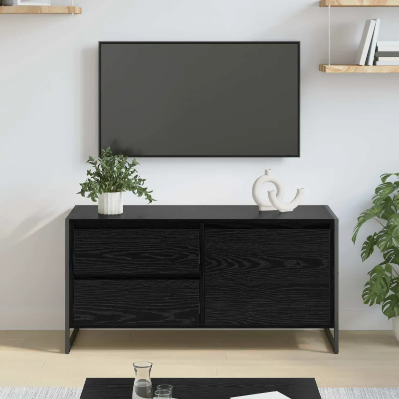 Televizoriaus spintelė Juodas ąžuolas 100 x 36 x 49.5 cm