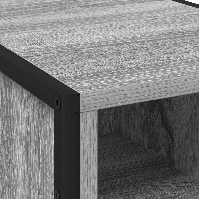 Naktinis staliukas 2 pcs Pilkas Sonoma 39.5 x 30 x 50 cm