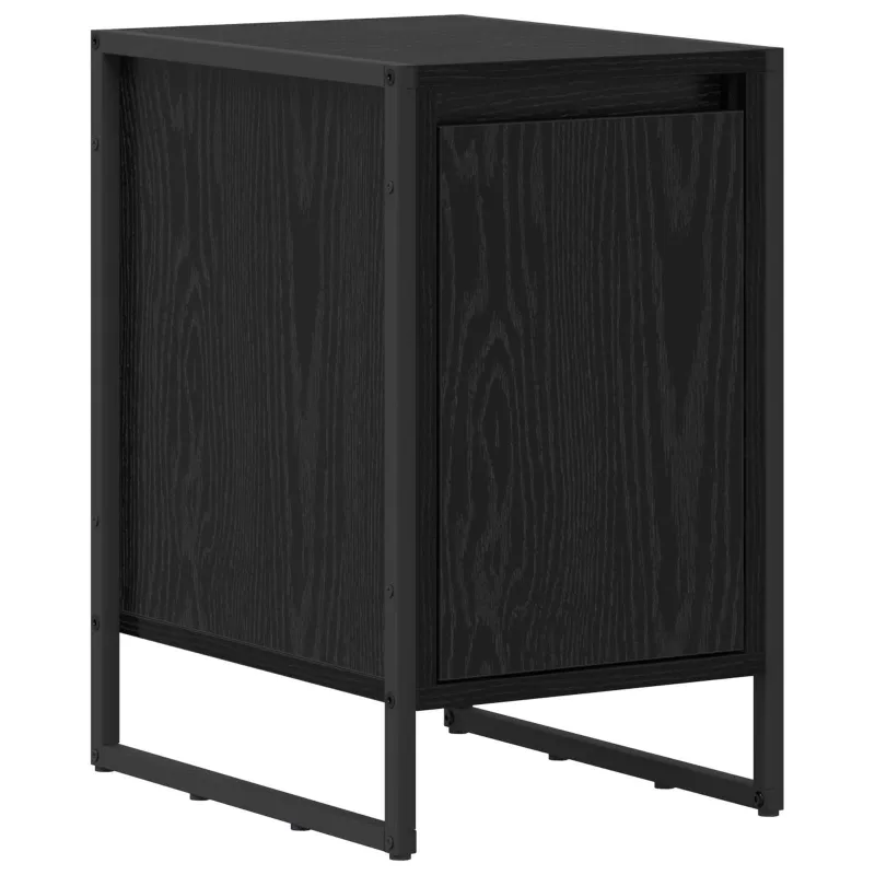 Naktinis staliukas 2 pcs Juodas ąžuolas 39,5 x 30 x 50 cm