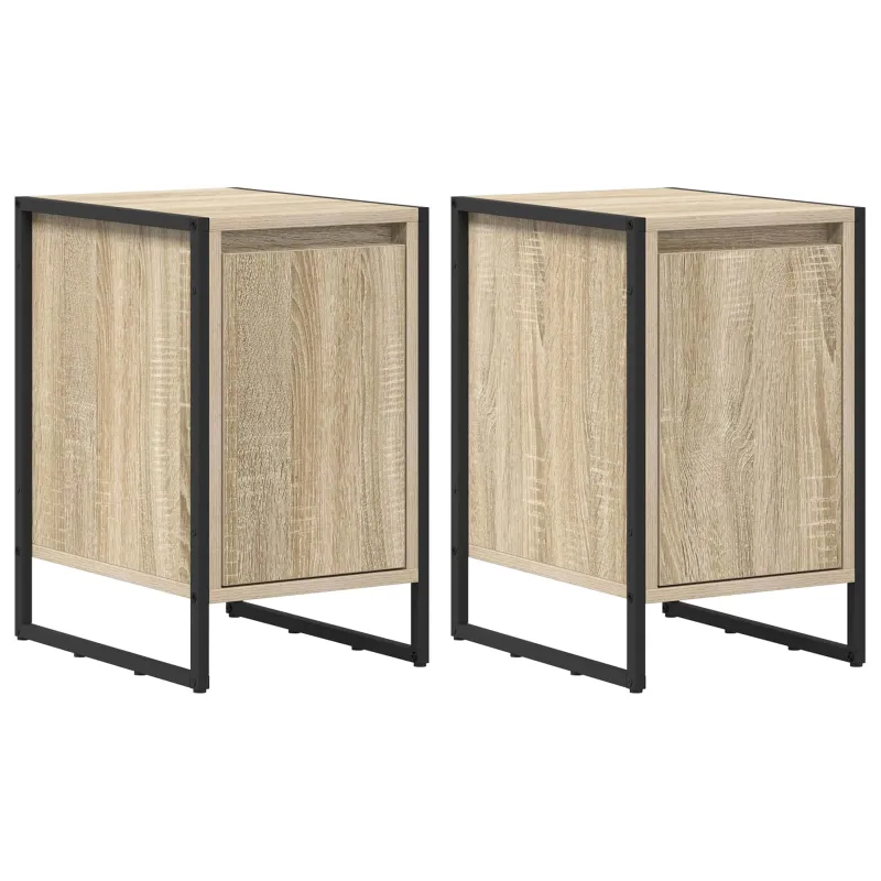 Naktinis staliukas 2 pcs Sonoma 39,5 x 30 x 50 cm