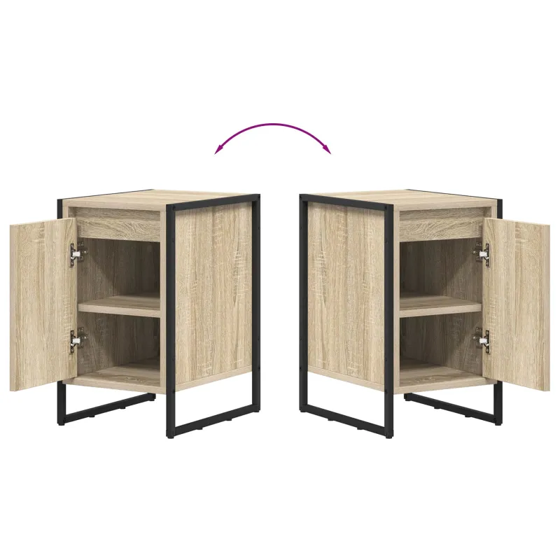Naktinis staliukas 2 pcs Sonoma 39,5 x 30 x 50 cm