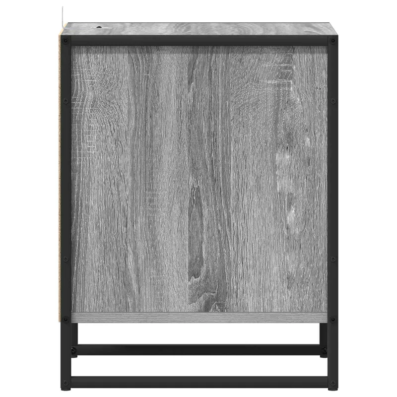 Naktinis staliukas 2 pcs Pilkas Sonoma 39,5 x 30 x 50 cm