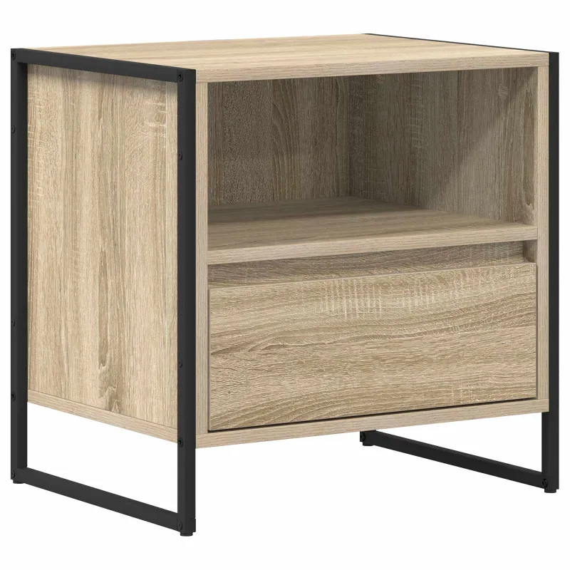 Naktinis staliukas su stalčių 2 pcs Sonoma 50 x 39,5 x 50 cm