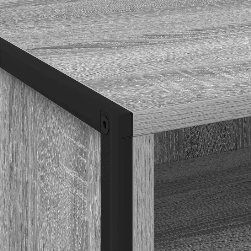 Naktinis staliukas 2 pcs Pilkas Sonoma 50 x 39,5 x 50 cm