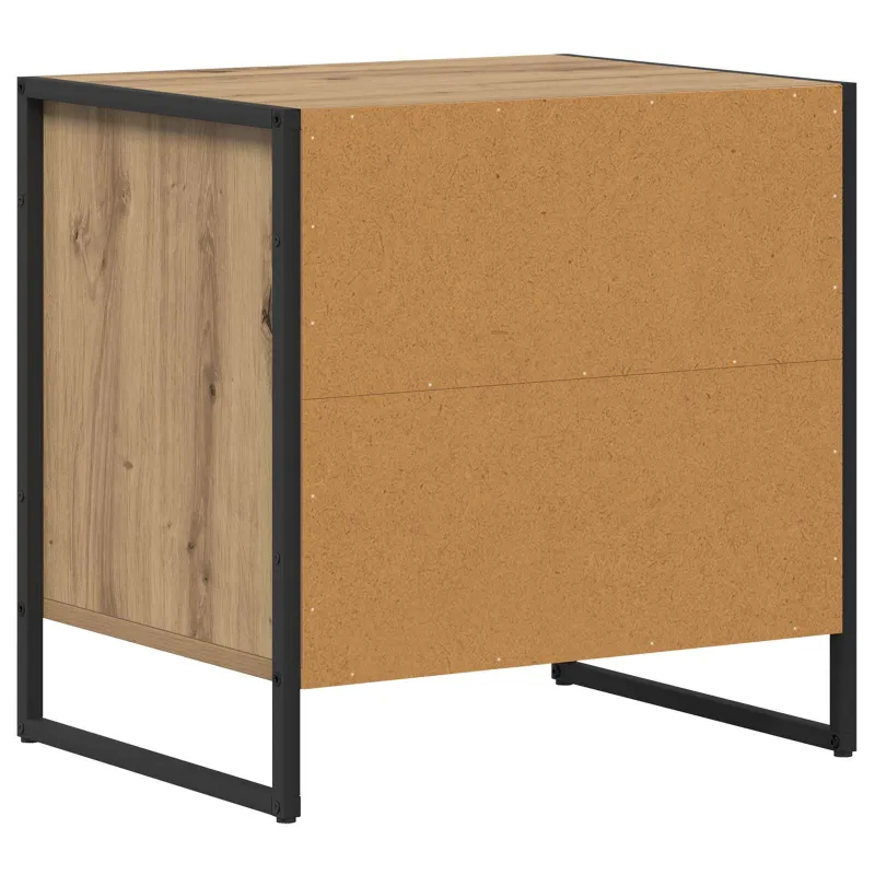 Naktinis staliukas 2 pcs Meistrų ąžuolas 50 x 39,5 x 50 cm