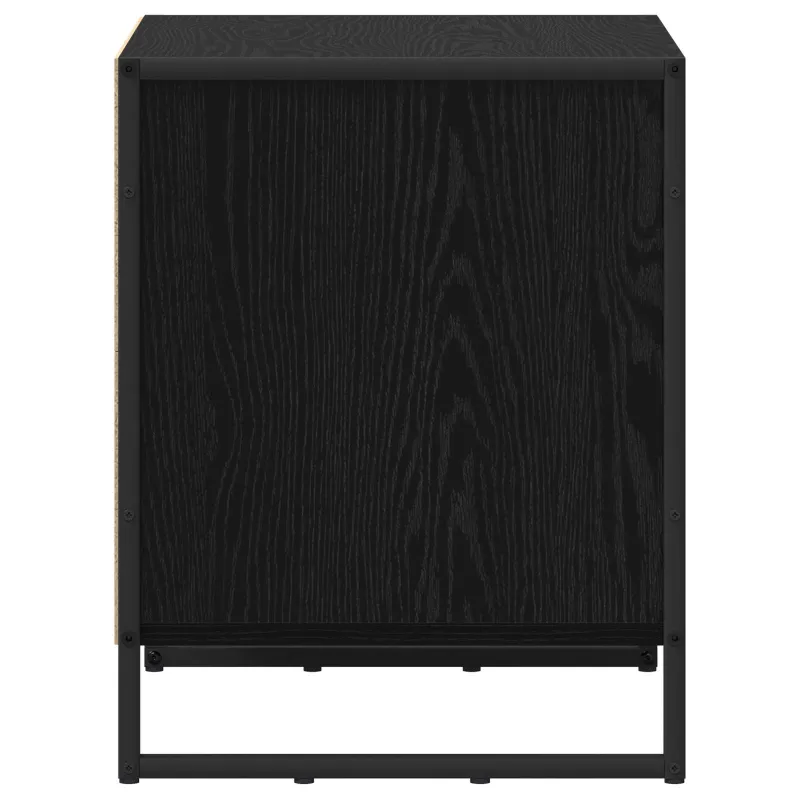 Naktinis staliukas 2 pcs Juodas ąžuolas 50 x 39.5 x 50 cm