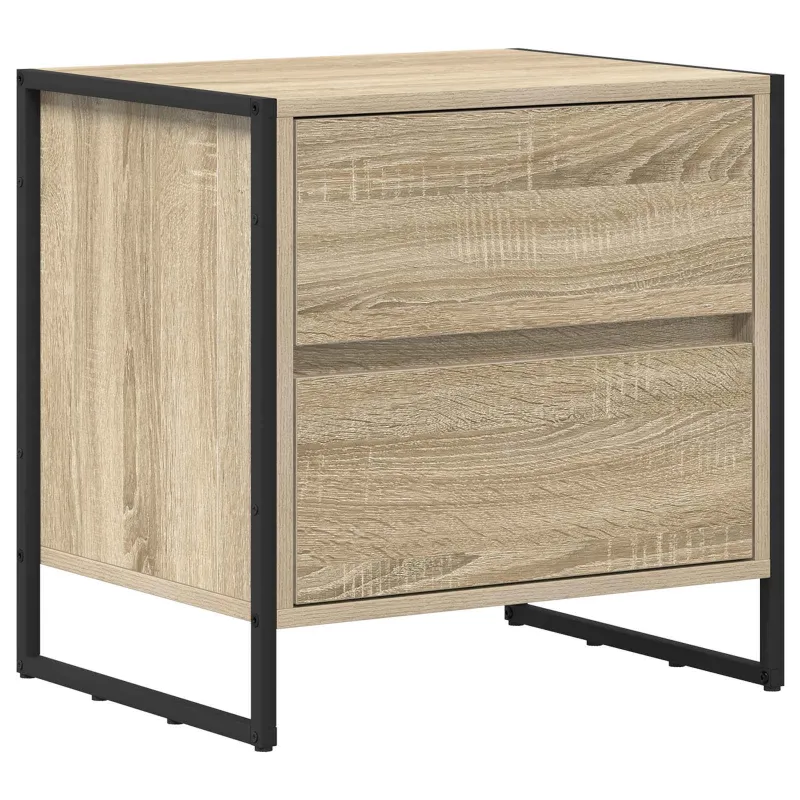 Naktinis staliukas su stalčių 2 pcs Sonoma 50 x 39.5 x 50 cm