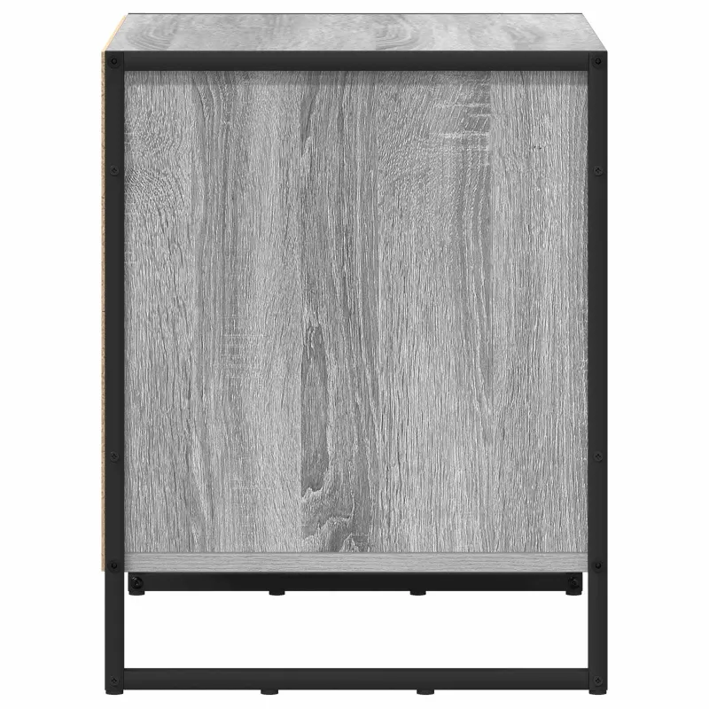 Naktinis staliukas 2 pcs Pilkas Sonoma 50 x 39.5 x 50 cm