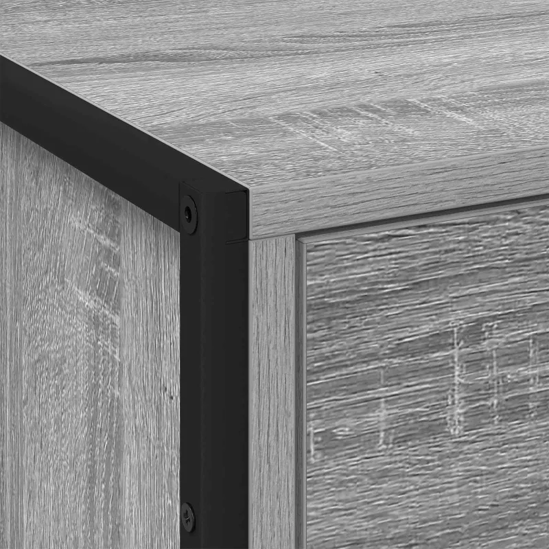 Naktinis staliukas 2 pcs Pilkas Sonoma 50 x 39.5 x 50 cm