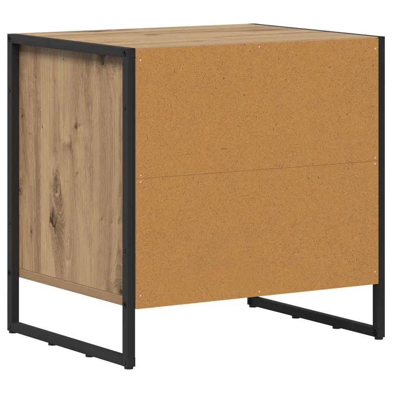 Naktinis staliukas 2 pcs Meistrų ąžuolas 50 x 39.5 x 50 cm