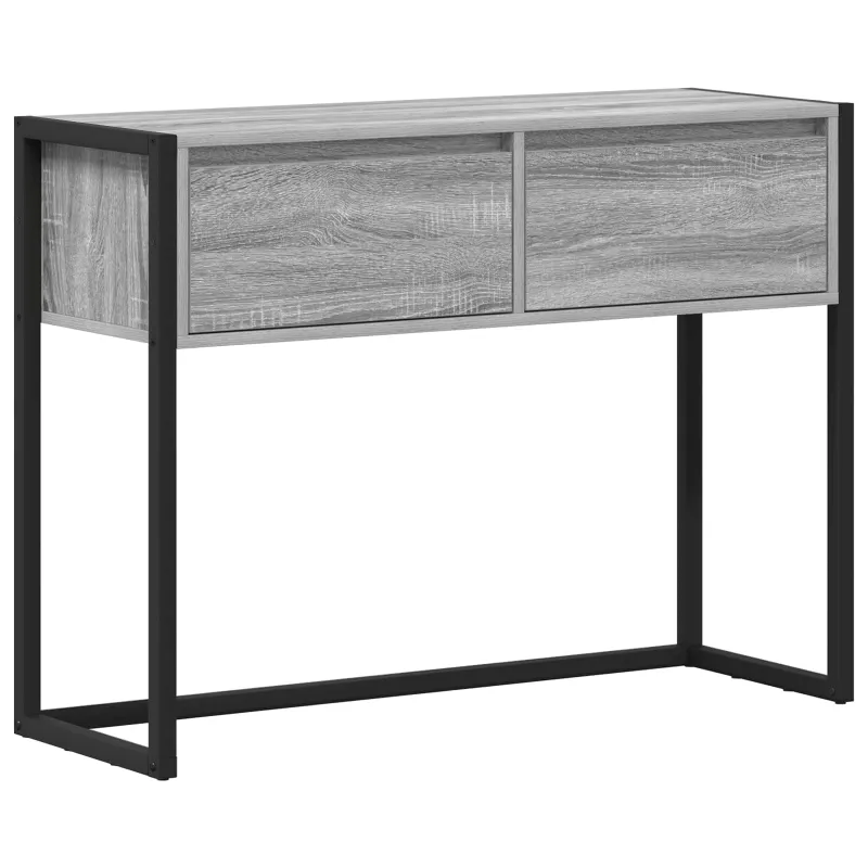 Žurnalinis staliukas su stalčių Pilkas Sonoma 100 x 36 x 75 cm