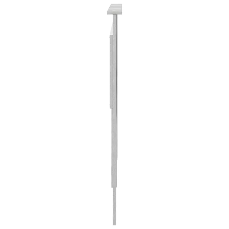 Galvūgalis su galvūgalio Betono pilka 140 cm Apdirbta mediena