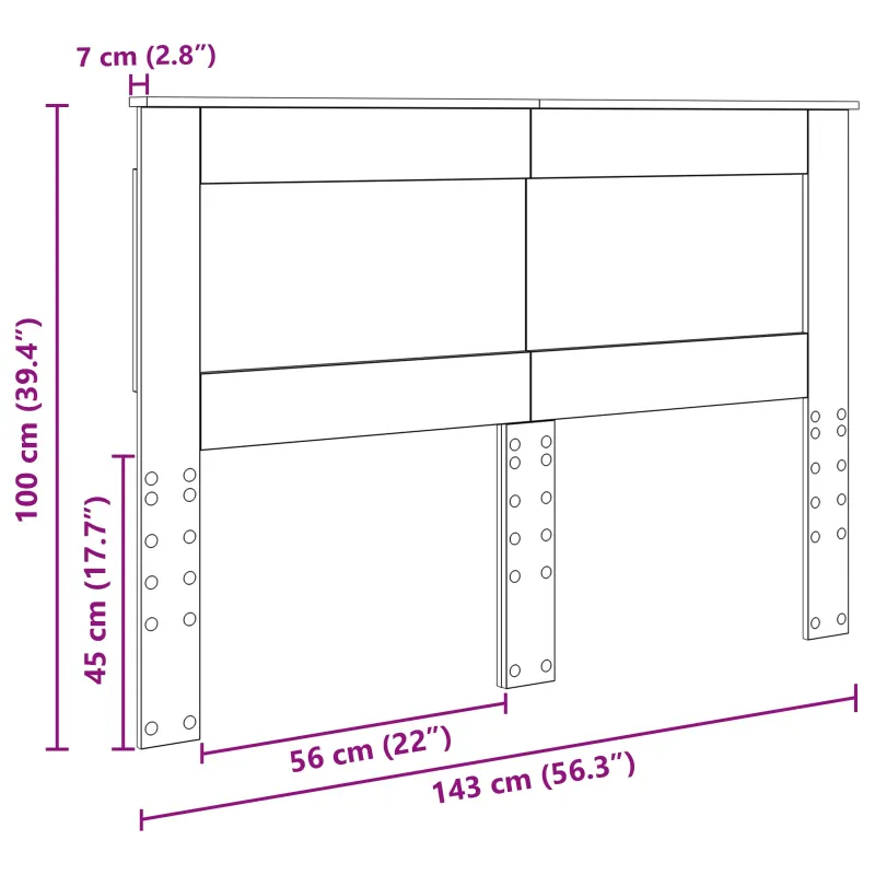 Galvūgalis Senovinis medis 140 cm Apdirbta mediena