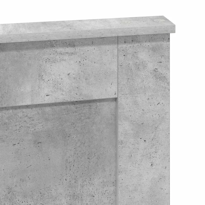 Galvūgalis su galvūgalio Betono pilka 135 cm Apdirbta mediena