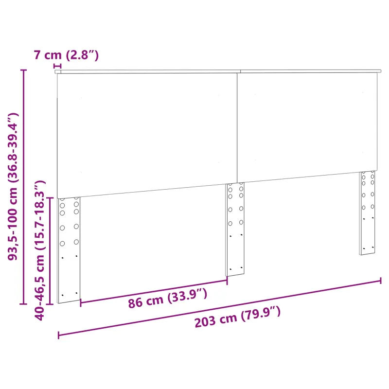 Galvūgalis Sonoma ąžuolas 100 cm Dirbtinė mediena