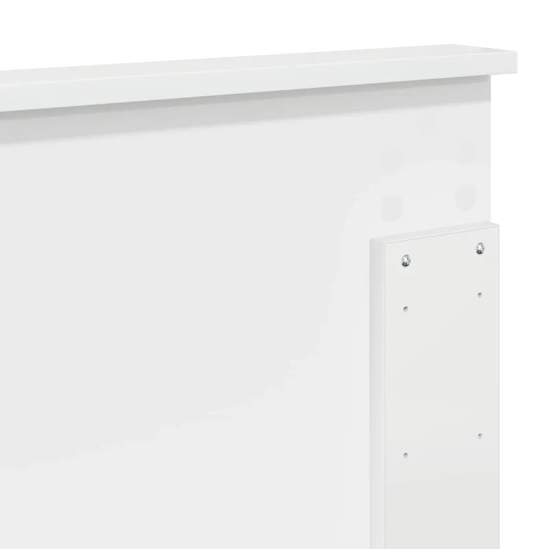 Galvūgalis Blizgus baltas 100 cm Dirbtinė mediena