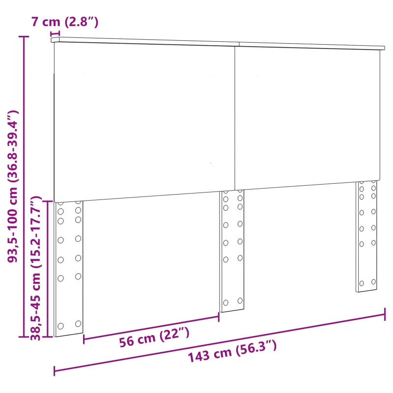 Galvūgalis Pilka Sonoma 100 cm Dirbtinė mediena
