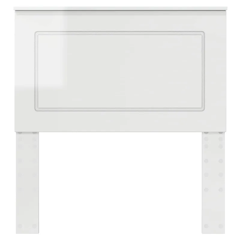 Galvūgalis Blizgus baltas 100 cm Dirbtinė mediena