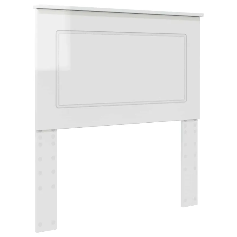 Galvūgalis Blizgus baltas 100 cm Dirbtinė mediena