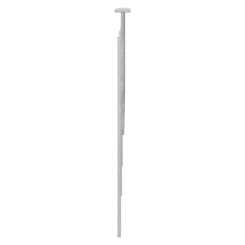 Galvūgalis su galvūgalio Betono pilka 160 cm Apdirbta mediena
